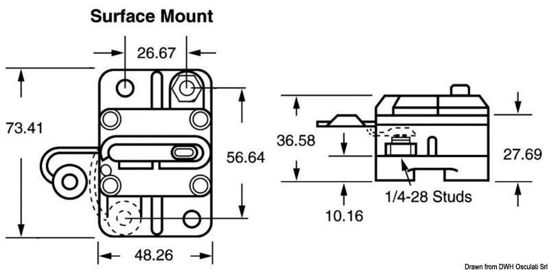 External thermal switch 80 A for DC motors - Image 2