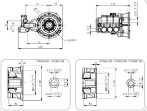 Alternative view of High Pressure Plunger Pump Hawk FOG – 4 lt/min.