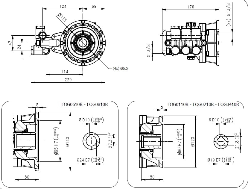 High Pressure Plunger Pump Hawk FOG – 4 lt/min. - Image 2