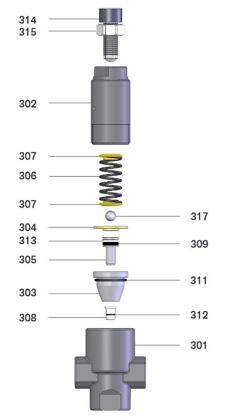 Alternative view of Stainless Steel Safety Pressure Relief Valve