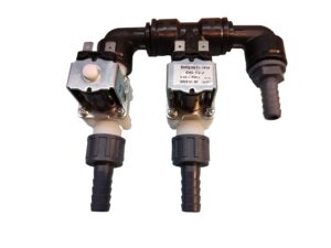 Valves system for diverting the permeate to the tank or to a test outlet