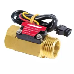 Brass Hall-Effect Flow Sensor - 1/2" (1-25 L/min)