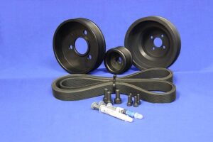 Yanmar Marine Poly-V Pulley Kit for Engines: 3JH4, 3JH5, 4JH4, 4JH5