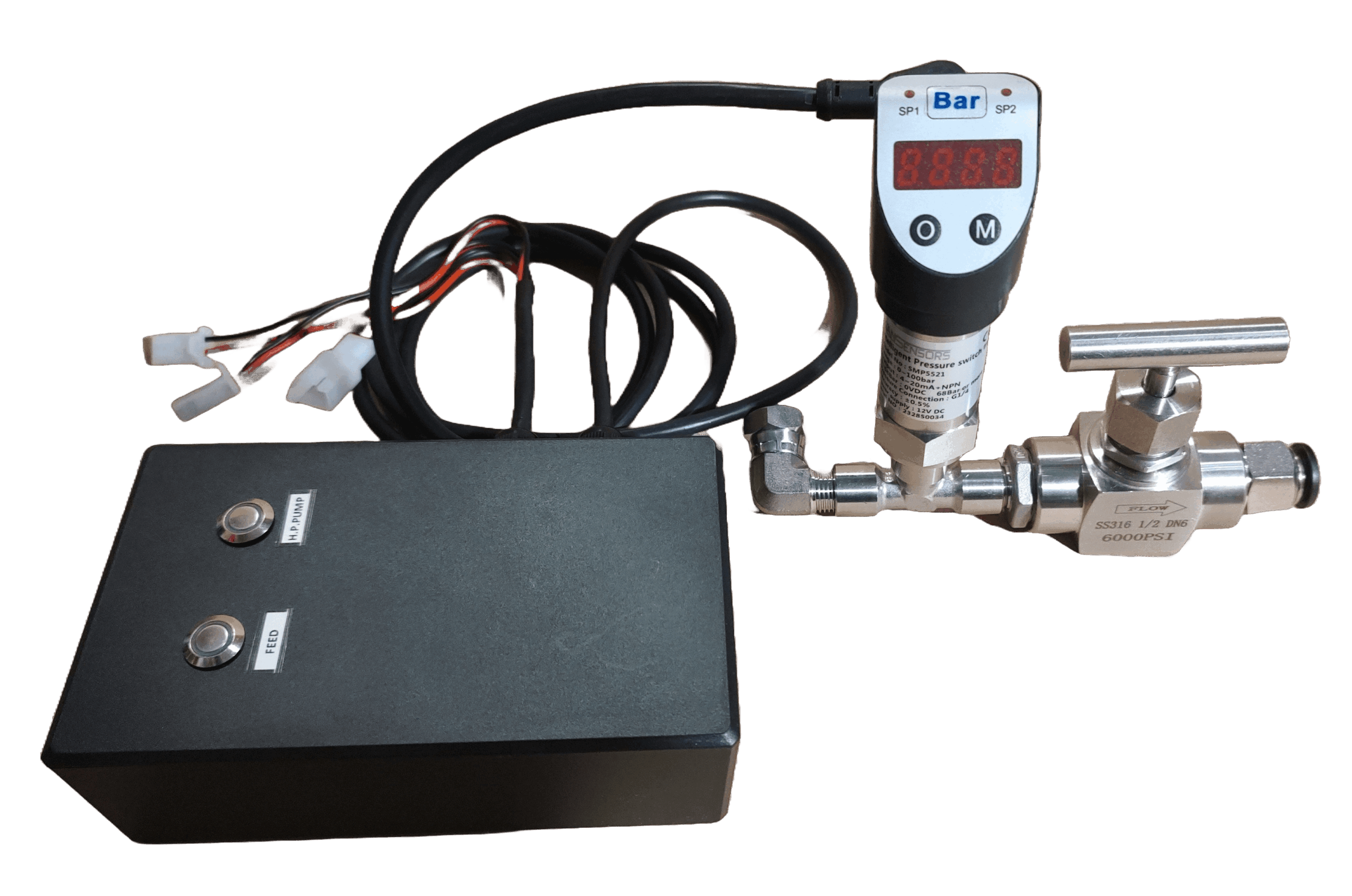 High Pressure Regulator Assembly for watermaker with digital manometer and relay box - Image 4