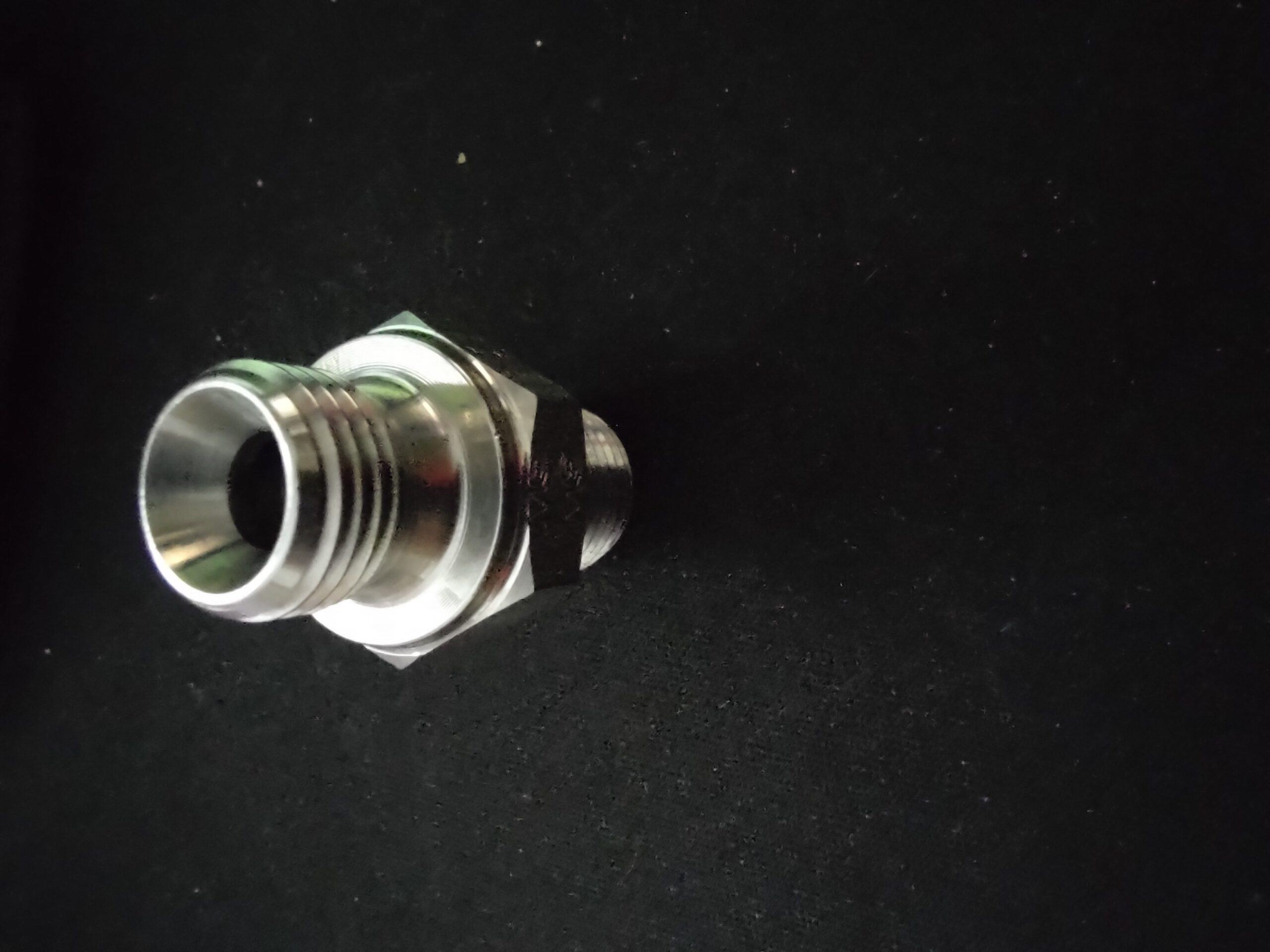 Male Straight Adapter 1/4" Thread BSP Parallel (60° Cone) to NPT - Image 2