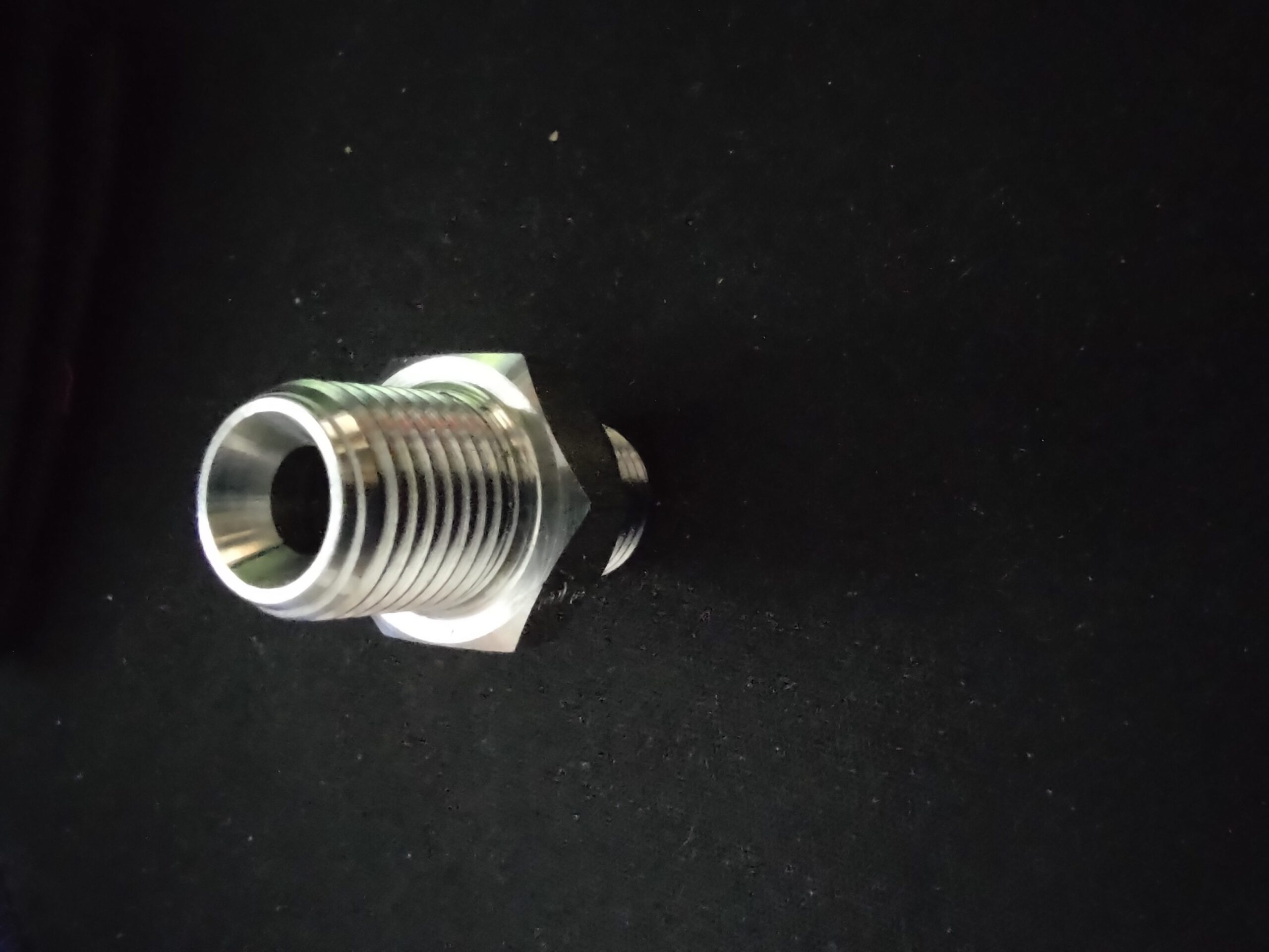 Male Straight Adapter 1/4" Thread BSP Parallel (60° Cone) to NPT - Image 3