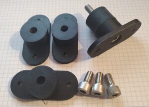 Silent Block Support for Electric Motors - Set 4 pieces