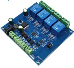 Alternative view of Modbus-RTU 4 Channel Relay Module RS485