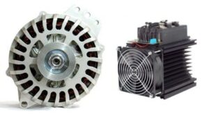 GenMaax "J" Mount, 12 Volt, 250 Amp High Output Marine Alternator with Remote Rectifier (fits Volvo Penta D1 and D2)