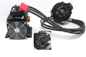 GenMaax Saddle Mount, 12 Volt, 250 Amp High Output Marine Alternator with Remote Rectifier (fits Yanmar Engines)