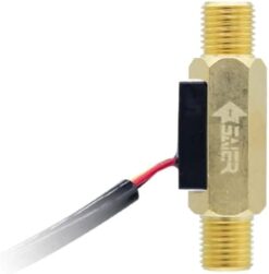 Brass Hall-Effect Flow Sensor - 1/4" (0.3-3 L/min)